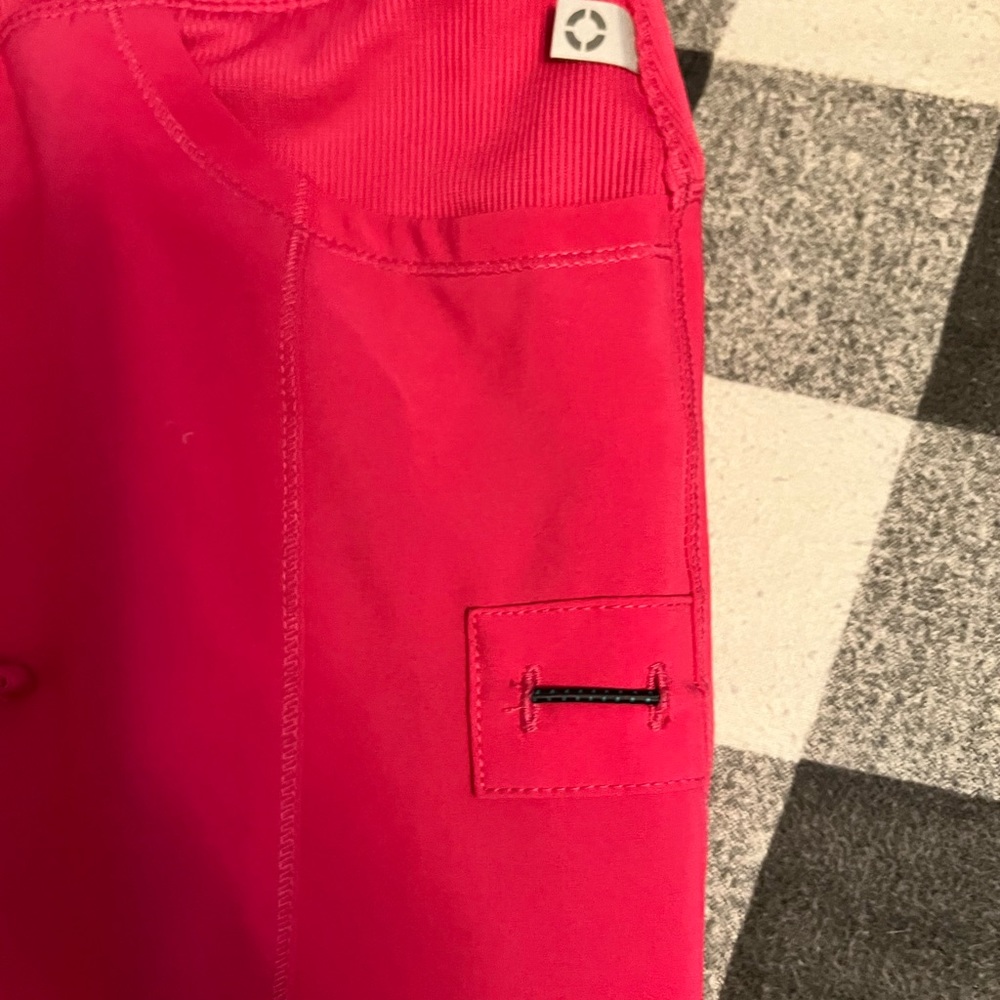 Pink Cherokee infinity scrub pants